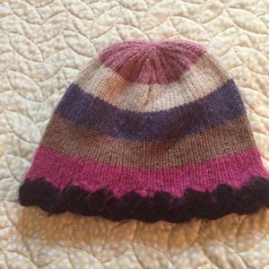 💘Anne Klein chunky striped hat